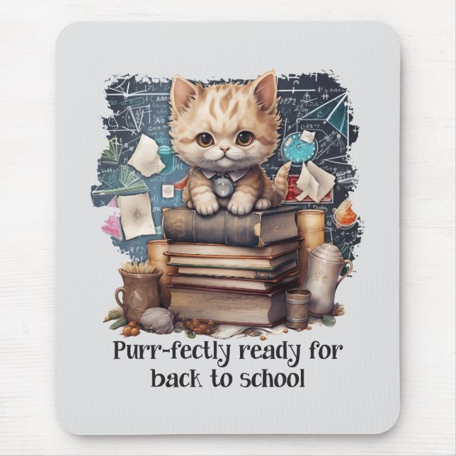 Tapis De Souris Prêt Pour Le Retour À L'École (Devant)