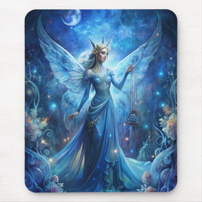 Tapis De Souris Pretty Fairy in Blue  (Devant)