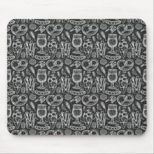 Tapis De Souris Pretzels amusants, Ailes de poulet et Motif de biè