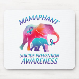Tapis De Souris Prévention du suicide Mamaphant Mama Eléphant