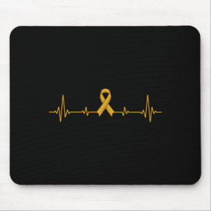 Tapis De Souris Prévention du suicide ruban jaune hommes sensibili