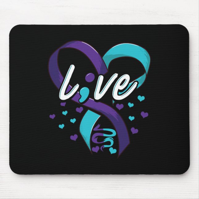 Tapis De Souris Prévention du suicide Sensibilisation Amour en dir (Devant)