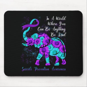 Tapis De Souris Prévention du suicide sensibilisation sarcelle tou