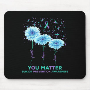Tapis De Souris Prévention du suicide Sensibilisation Tournesol Ru