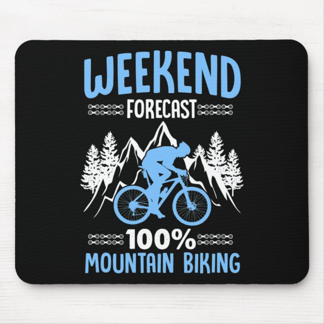 Tapis De Souris Prévisions de week-end 100% VTT  (Devant)