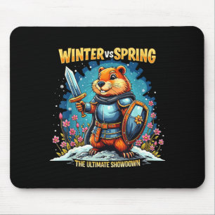 Tapis De Souris Prévisions du jour de la marmotte sarcasme drôle f