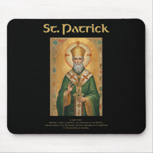 Tapis De Souris Prière catholique romaine de saint Patrick