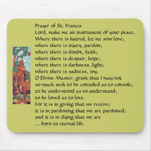 Tapis De Souris Prière de St Francis… Mousepad