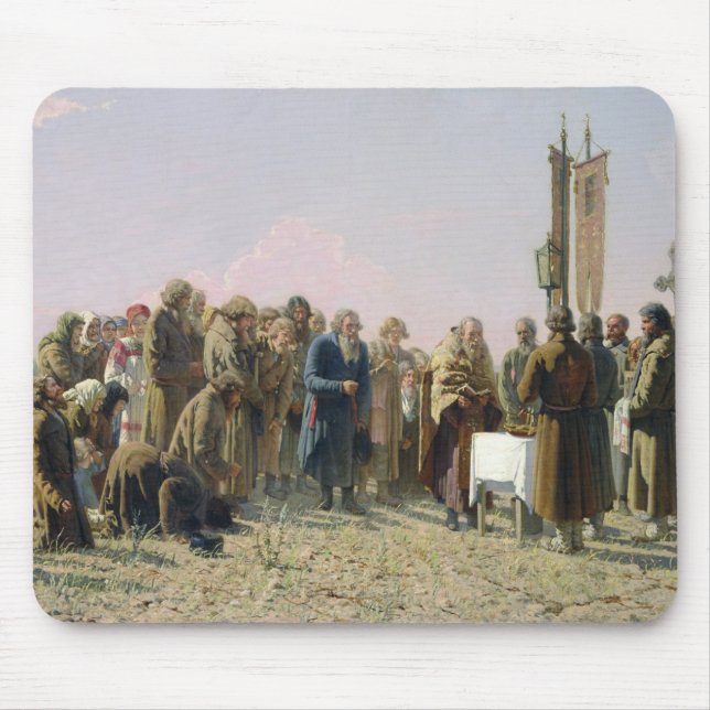 Tapis De Souris Prière pendant la sécheresse, 1880 (Devant)
