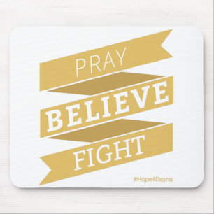 Tapis De Souris Priez. Croyez. Combat. - Mousepad