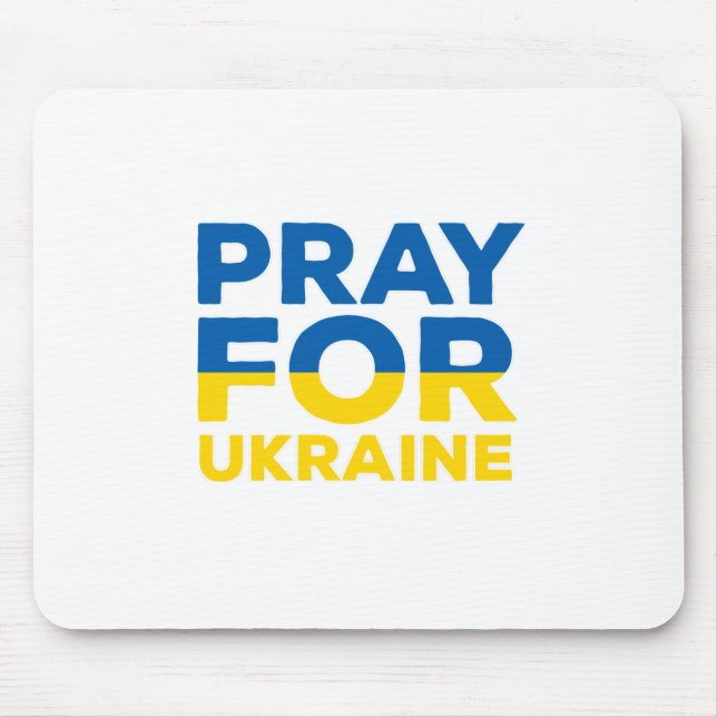 Tapis De Souris Priez Pour L'Ukraine (Devant)