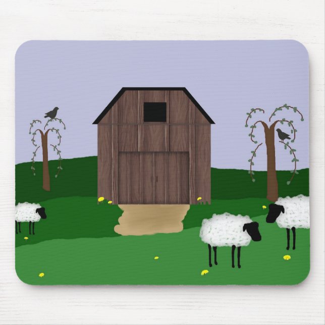 Tapis De Souris Primitive Barn Mousepad (Devant)