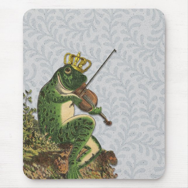 Tapis De Souris Prince charme vintage de grenouille (Devant)