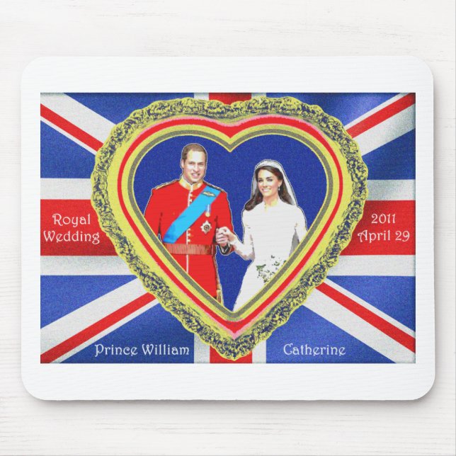 Tapis De Souris Prince William et mariage royal de Catherine (Devant)