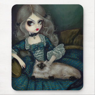Tapis De Souris Princesse avec un chat de l'Himalaya