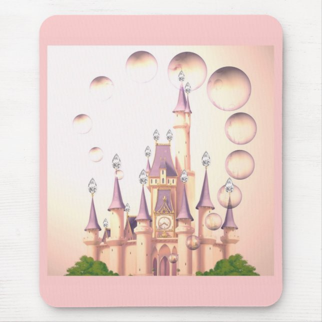 Tapis De Souris Princesse Castle Birthday Invitations de petite (Devant)