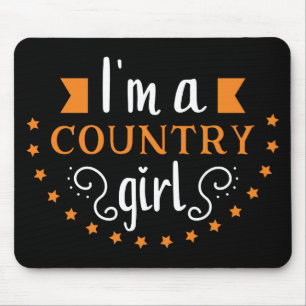 Tapis De Souris Princesse Cowgirl Sassy Danse en Ligne Country Che