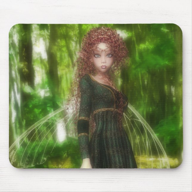 Tapis De Souris Princesse de fée de forêt (Devant)