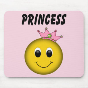 Tapis De Souris Princesse face avec couronne