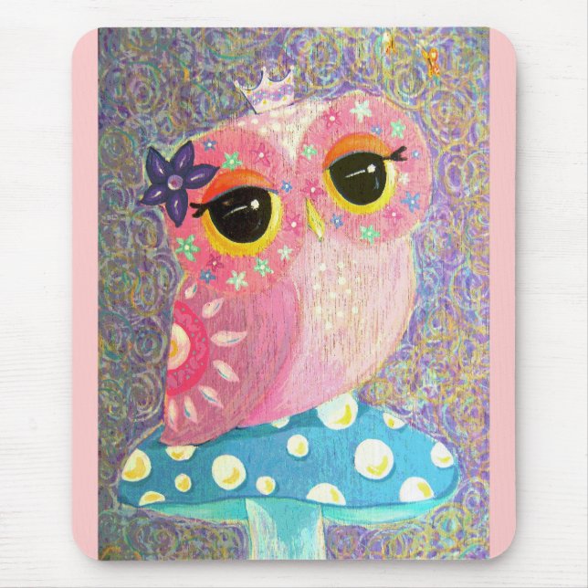 Tapis De Souris Princesse féerique Mousepad de hibou (Devant)