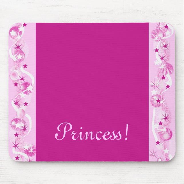 Tapis De Souris Princesse ! Imaginaire rose de Mousepad (Devant)