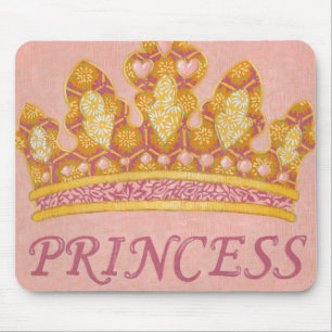 Tapis De Souris Princesse ornée de bijoux Crown par Chariklia