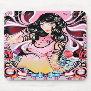 Tapis De Souris "Princesse punk In Candyland" Mousepad