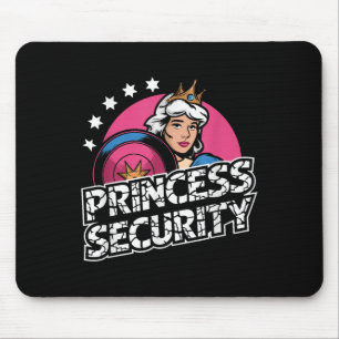 Tapis De Souris Princesse Sécurité Anniversaire Papa & Maman G