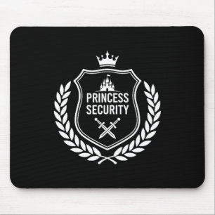 Tapis De Souris Princesse sécurité anniversaire papa frère château