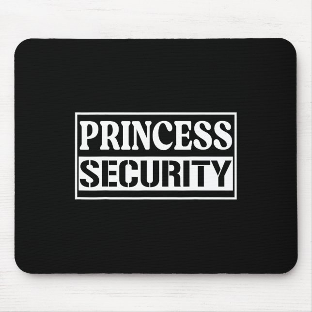 Tapis De Souris Princesse Sécurité Fun Anniversaire Halloween Part (Devant)