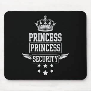 Tapis De Souris Princesse Sécurité Rétro Anniversaire Papa Maman G