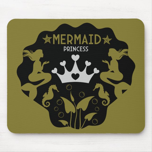 Tapis De Souris  Princesse Sirène Fille (Devant)