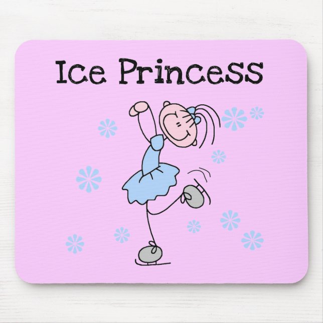 Tapis De Souris Princesse Tshirts et cadeaux de patinage de glace (Devant)