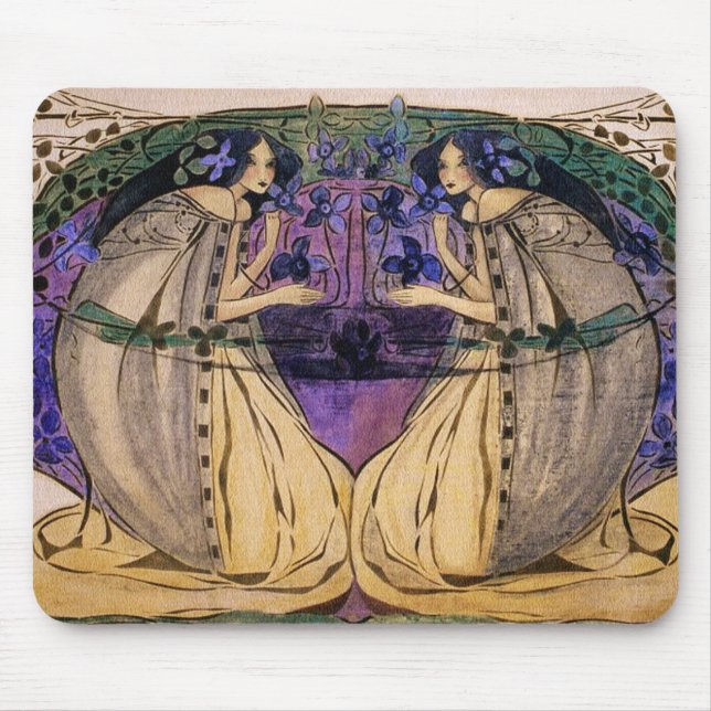 Tapis De Souris Printemps par Frances Macdonald (Devant)