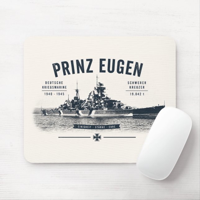 Tapis de souris Prinz Eugen (Avec souris)