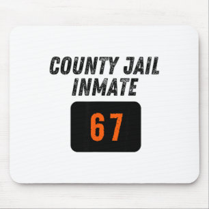 Tapis De Souris Prison du comté Prisonnier 67 Halloween Drôle Homm