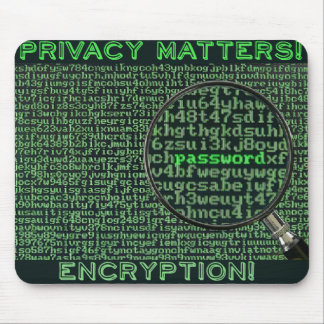 Tapis De Souris Privacy matters 128 bit mousepad, encryption