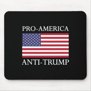 Tapis De Souris Pro-amérique Anti-trump - Drapeau américain Usa Ré