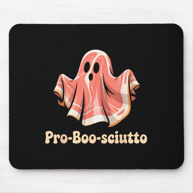 Tapis De Souris Pro Boo Sciutto Funny Italian Halloween Ghost Pros (Devant)