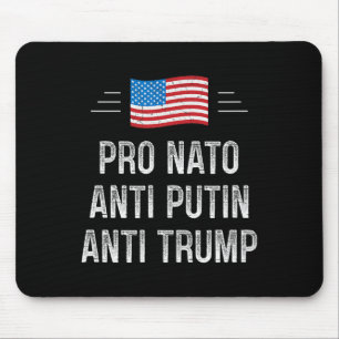 Tapis De Souris Pro Otan - Anti Poutine - Anti Trump - Style Rétro