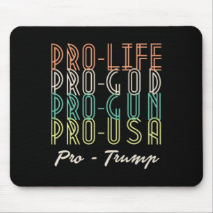 Tapis De Souris Pro Trump Vie Dieu Armes Républicain