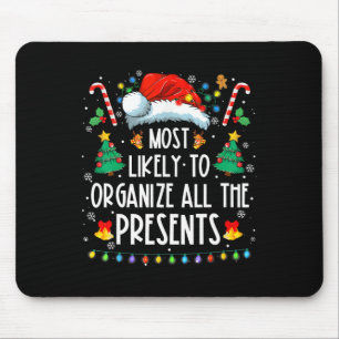 Tapis De Souris Probable D'Organiser Tous Les Présents Famille Chr