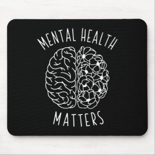 Tapis De Souris Problème de santé mentale Cerveau humain Graphisme