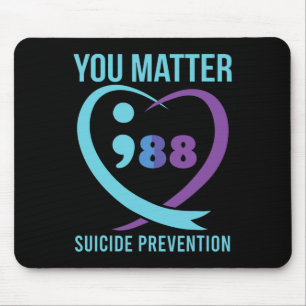 Tapis De Souris Problème du coeur 988 Sensibilisation à la prévent