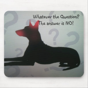 TAPIS DE SOURIS PROBLÈME PINSCHER MOUSEPAD