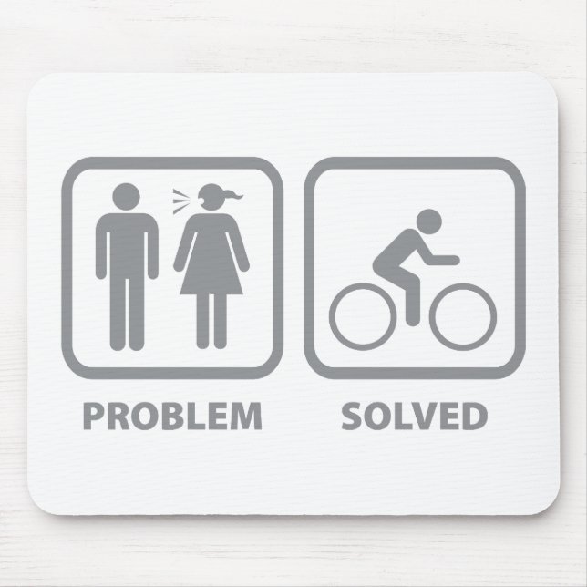 Tapis De Souris Problème résolu du cyclisme (Devant)