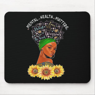 Tapis De Souris Problèmes de santé mentale aux États-Unis Femme Gu
