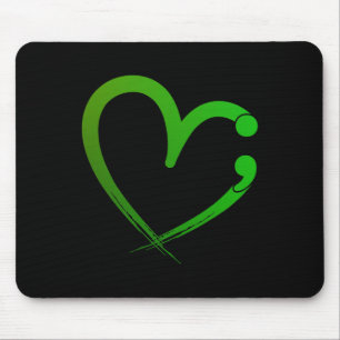Tapis De Souris Problèmes de santé mentale Semicolon Sensibilisati