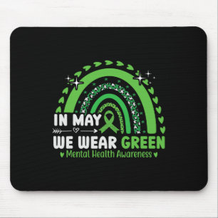 Tapis De Souris Problèmes de santé Nous portons le vert Sensibilis