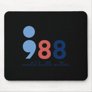 Tapis De Souris Problèmes de santé Semicolon Suicide Hotline Preve